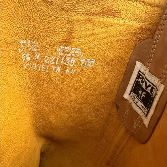 Vintage Frye Campus Western Boots Leather Rare size 9 1/2 9.5 - Picture 2 of 6